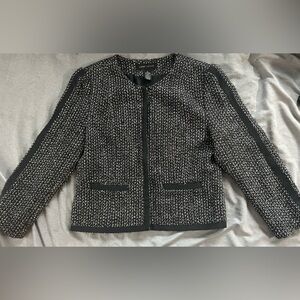 Larry Levine Black Tweed Jacket